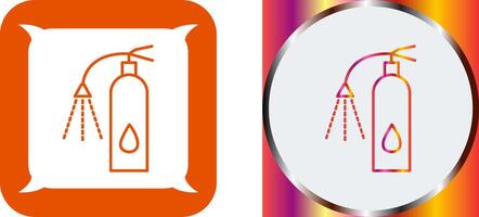 Unique Using Extinguisher Icon Design vector