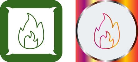 Unique Flame Icon Design vector