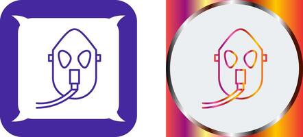 Unique Oxygen Mask Icon Design vector