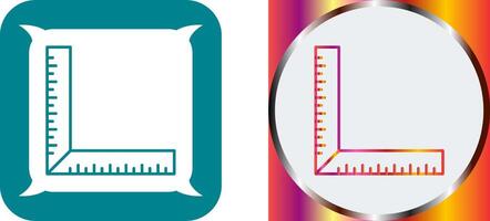 square Ruler Icon Design vector