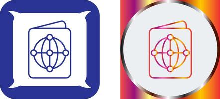 Passport Icon Design vector
