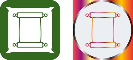 Scroll of Paper Icon Design vector