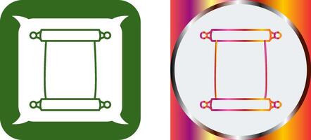 Scroll of Paper Icon Design vector