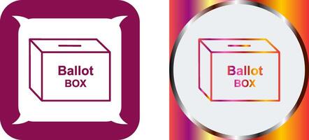 Ballot Box Icon Design vector