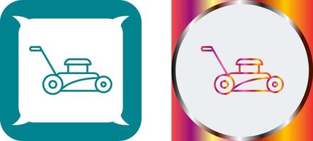 Lawn Mower Icon Design vector