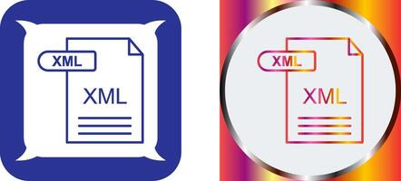 XML Icon Design vector