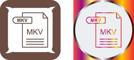 MKV Icon Design vector