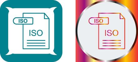 ISO Icon Design vector