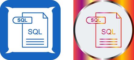 SQL Icon Design vector