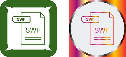 SWF Icon Design vector