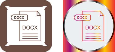 DOCX Icon Design vector