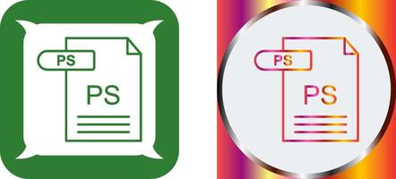 PS Icon Design vector
