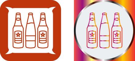 Beer Bottles Icon Design vector