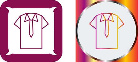 Shirt and Tie Icon Design vector