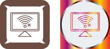 Disconnected Network Icon Design vector