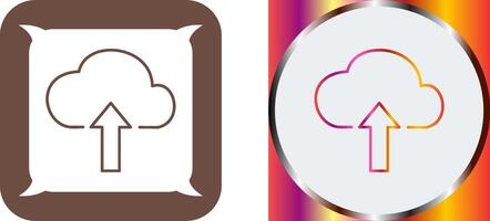 Upload to Cloud Icon Design vector
