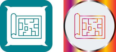Blueprint Icon Design vector