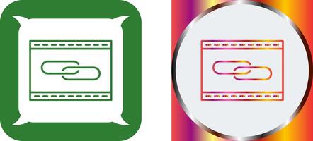 Unique Link Optimization Icon Design vector