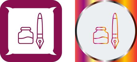 Ink and Pen Icon Design vector