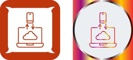 Data Transfer Icon Design vector