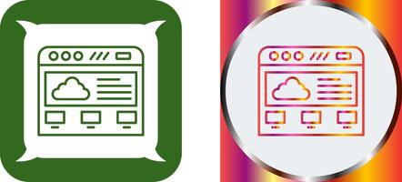 Cloud Computing Icon Design vector