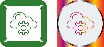 Cloud Computing Icon Design vector