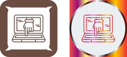 Computer Hacking Icon Design vector