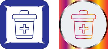 Dustbin Icon Design vector