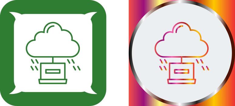 Cloud Computing Icon Design vector
