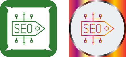 SEO Tag Icon Design vector