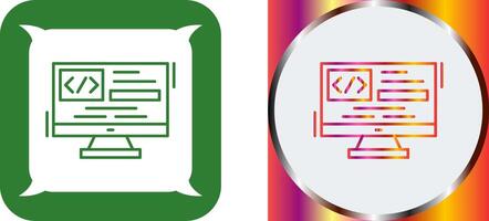 Coding Icon Design vector