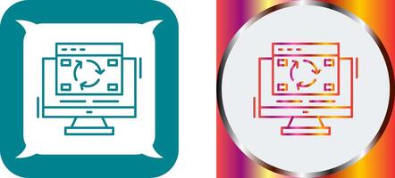 Update Icon Design vector