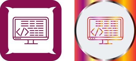 Coding Icon Design vector