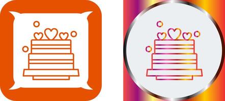 Wedding Cake Icon Design vector