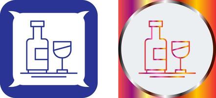 Wine Bottle Icon Design vector