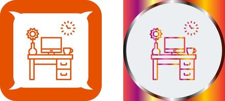 Work Table Icon Design vector