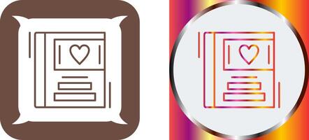 Wedding Album Icon Design vector