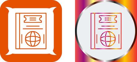 Passport Icon Design vector