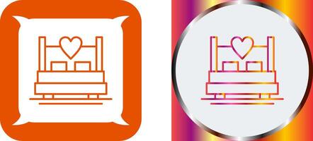 Double Bed Icon Design vector