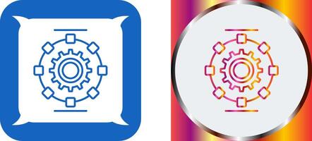 Automated Process Icon Design vector