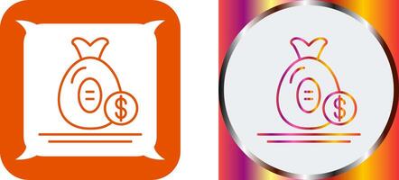 Money Bag Icon Design vector