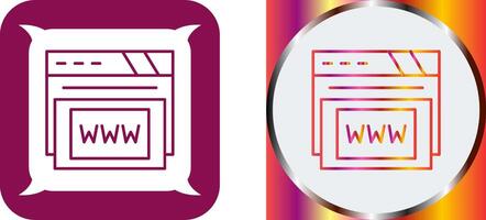 Www Icon Design vector