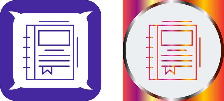 Spring Notebook Icon Design vector