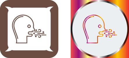 Bad Breath Icon Design vector