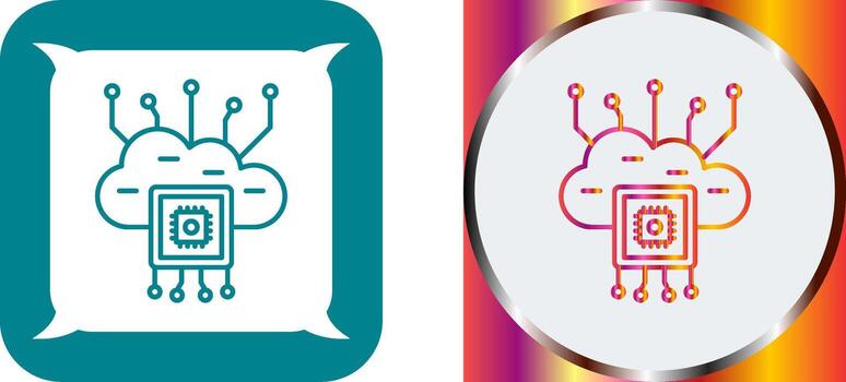 Cloud Computing Icon Design vector