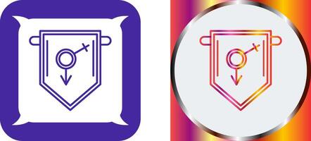 College Fraternity Icon Design vector