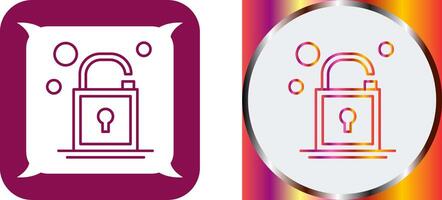 Open Lock Icon Design vector