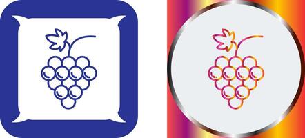 Grapes Icon Design vector