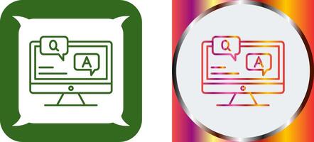Faq Icon Design vector