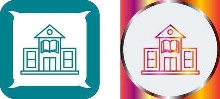 Library Building Icon Design vector